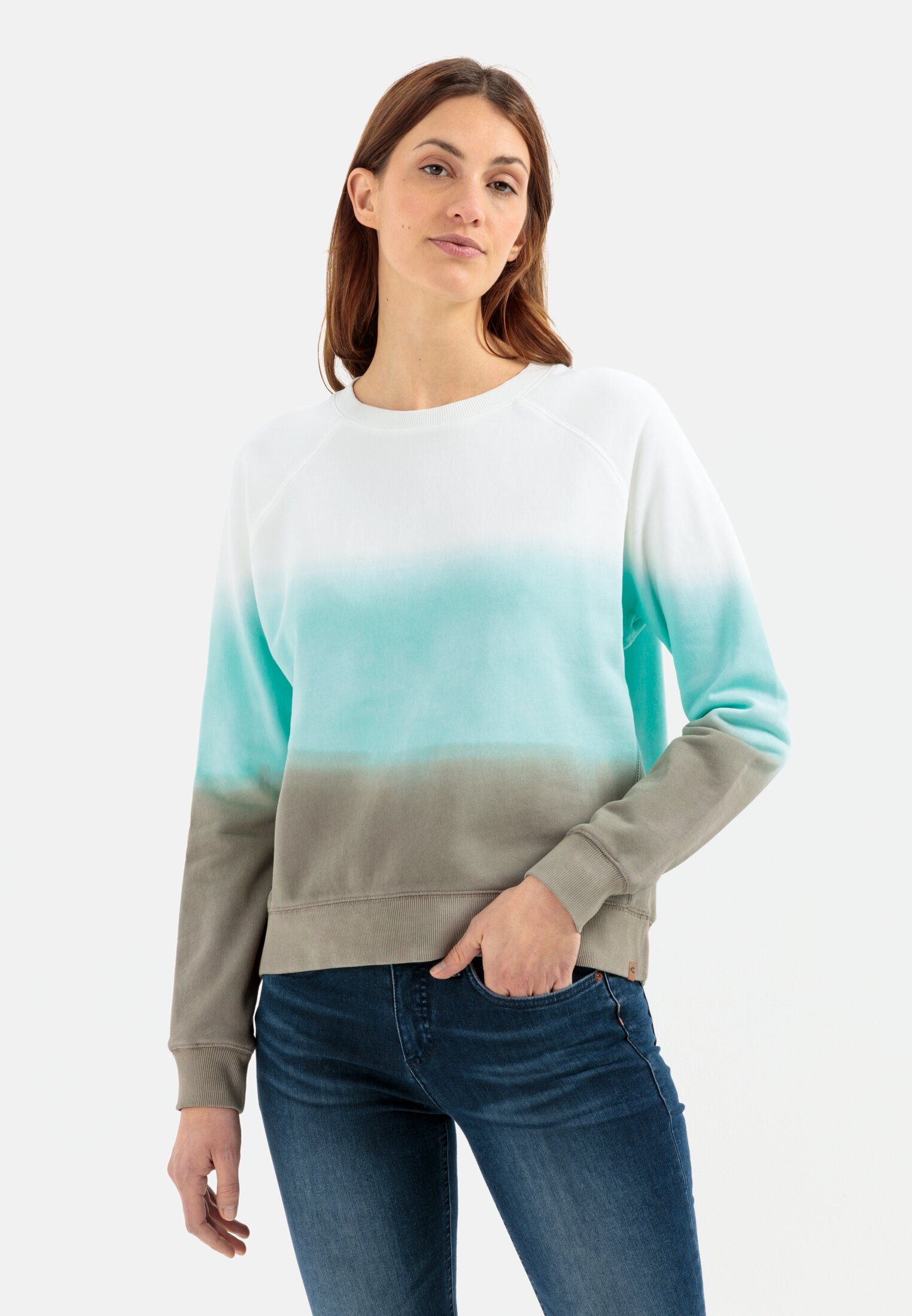 Camel Active Sweatshirt with dip-dye effect