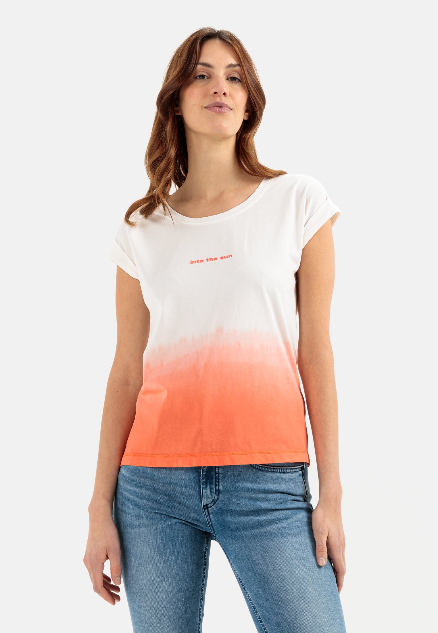 Camel Active T-Shirt with dip-dye optic