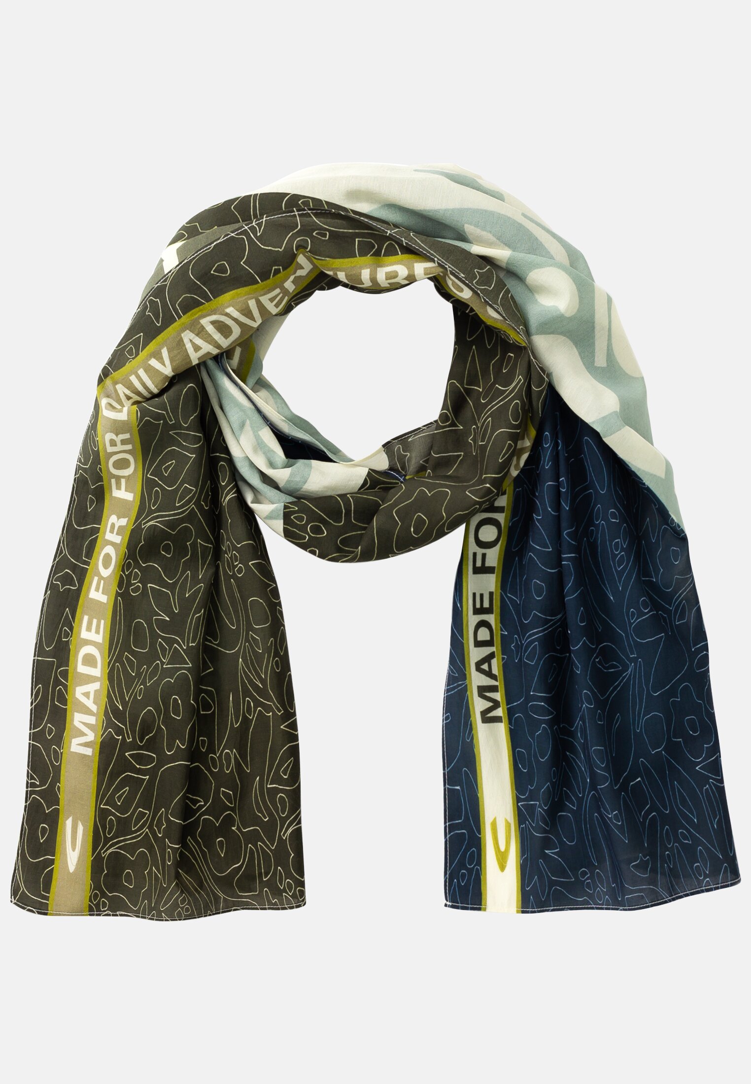 Camel Active Scarf with summery floral print