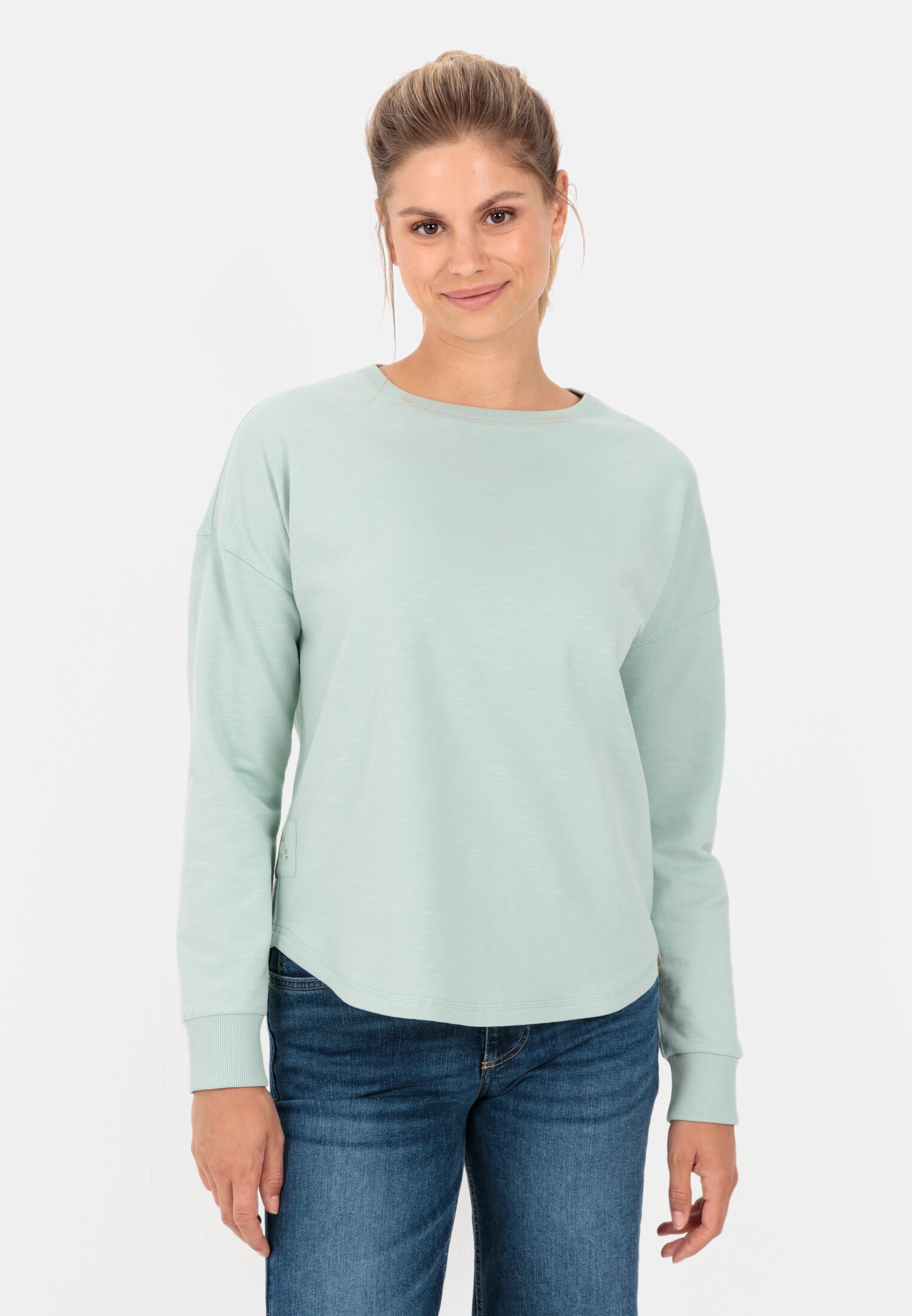 Camel Active Round neck sweatshirt made from pure cotton
