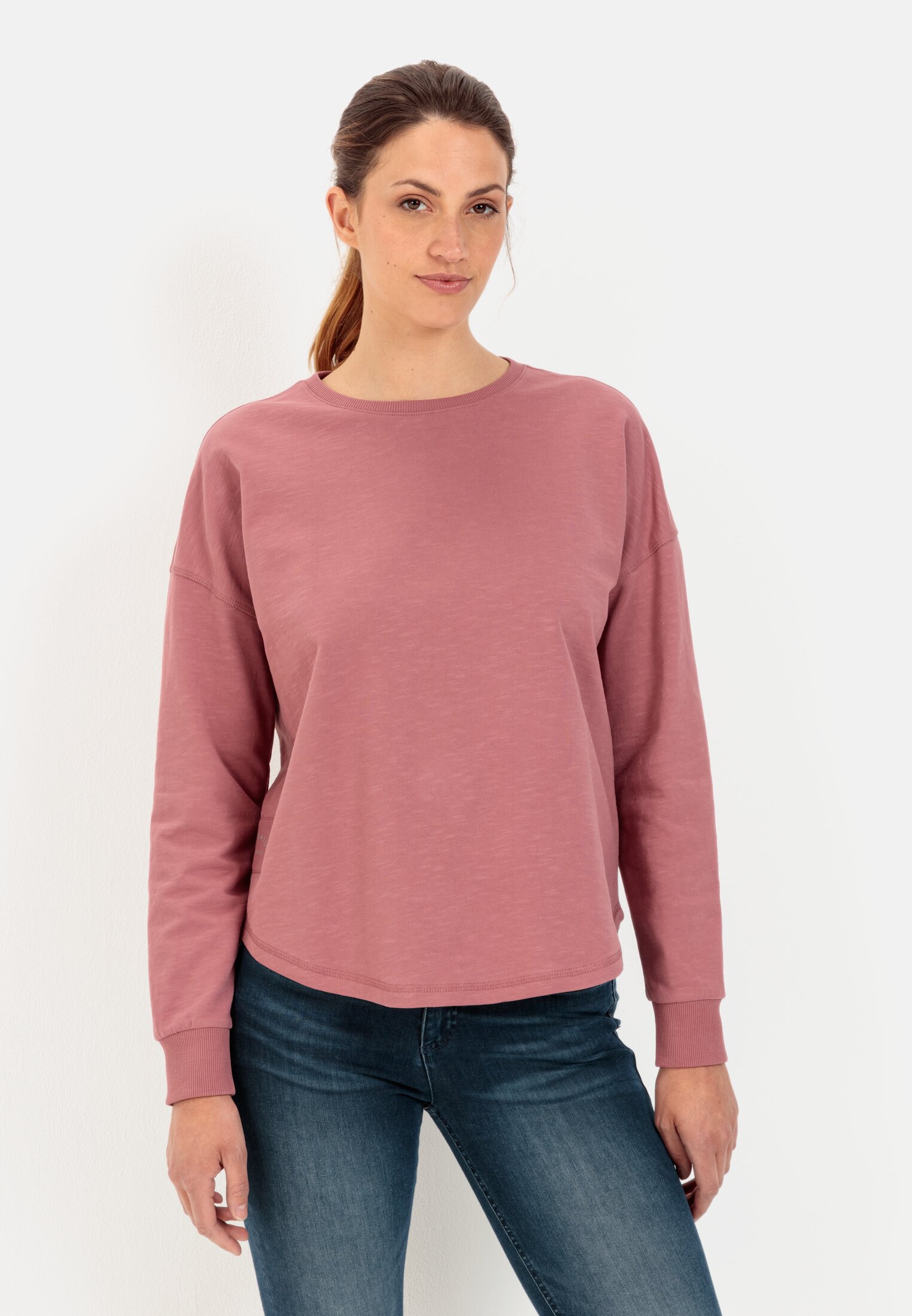 Camel Active Round neck sweatshirt made from pure cotton