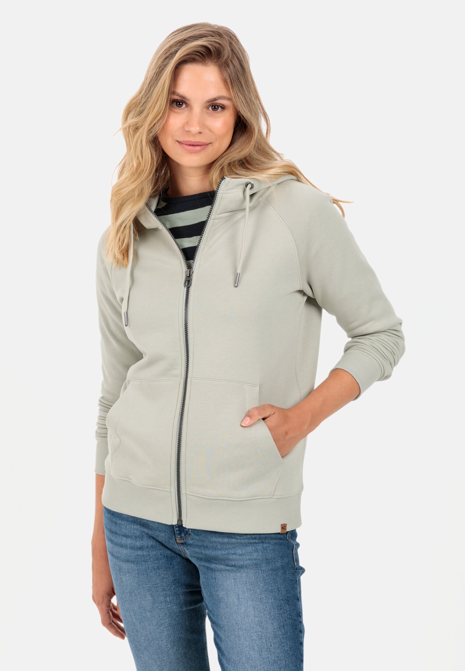 Camel Active Sweat jacket with hood in pure cotton