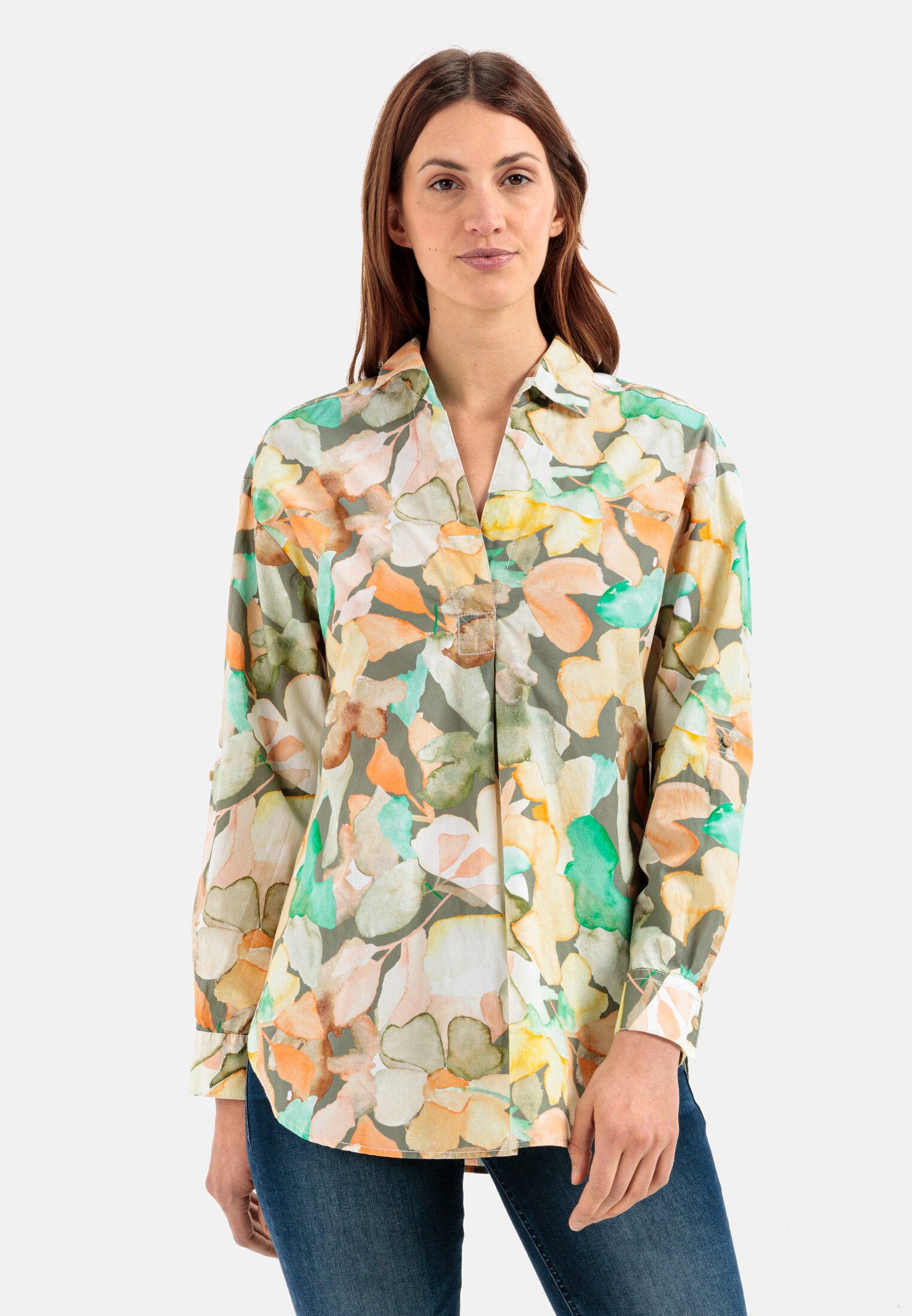 Camel Active Slip-on blouse with allover print