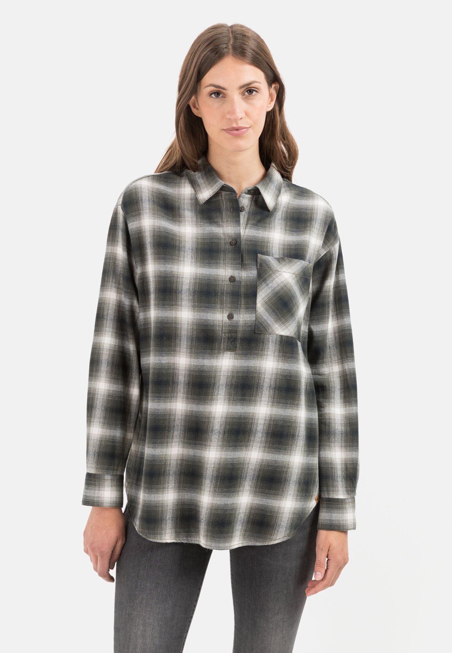 Camel Active Flannel blouse made from pure cotton
