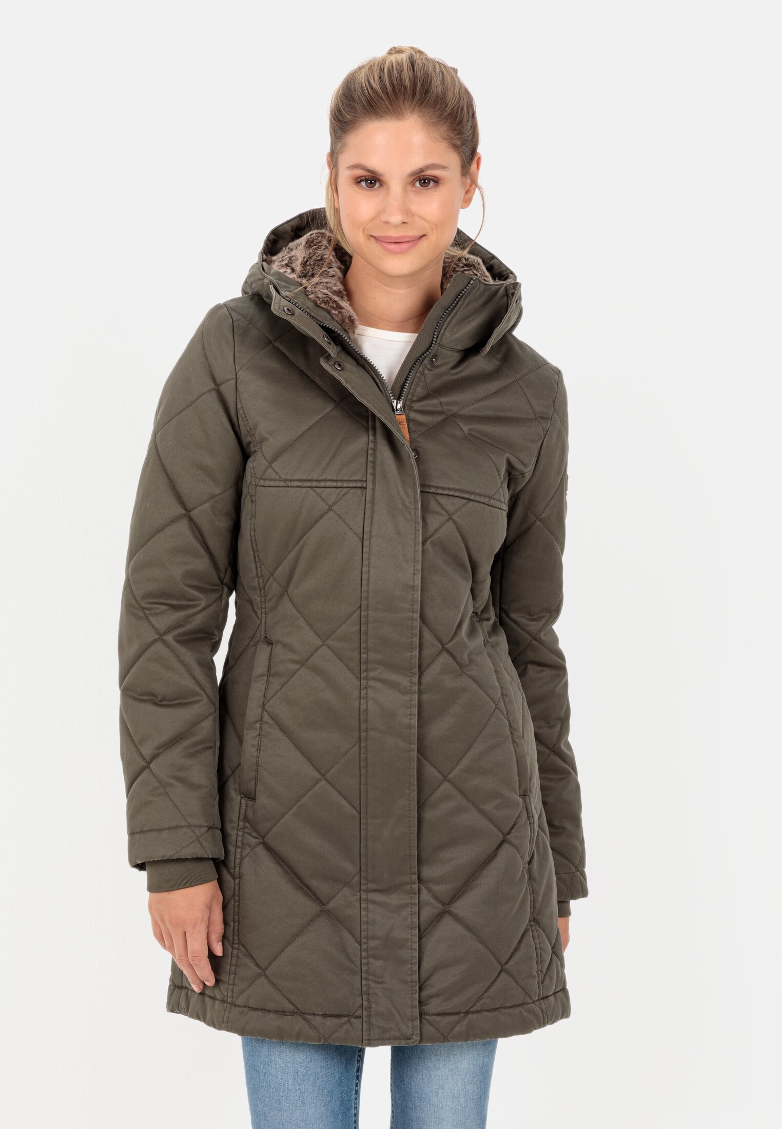Camel Active Quilted coat in vintage look