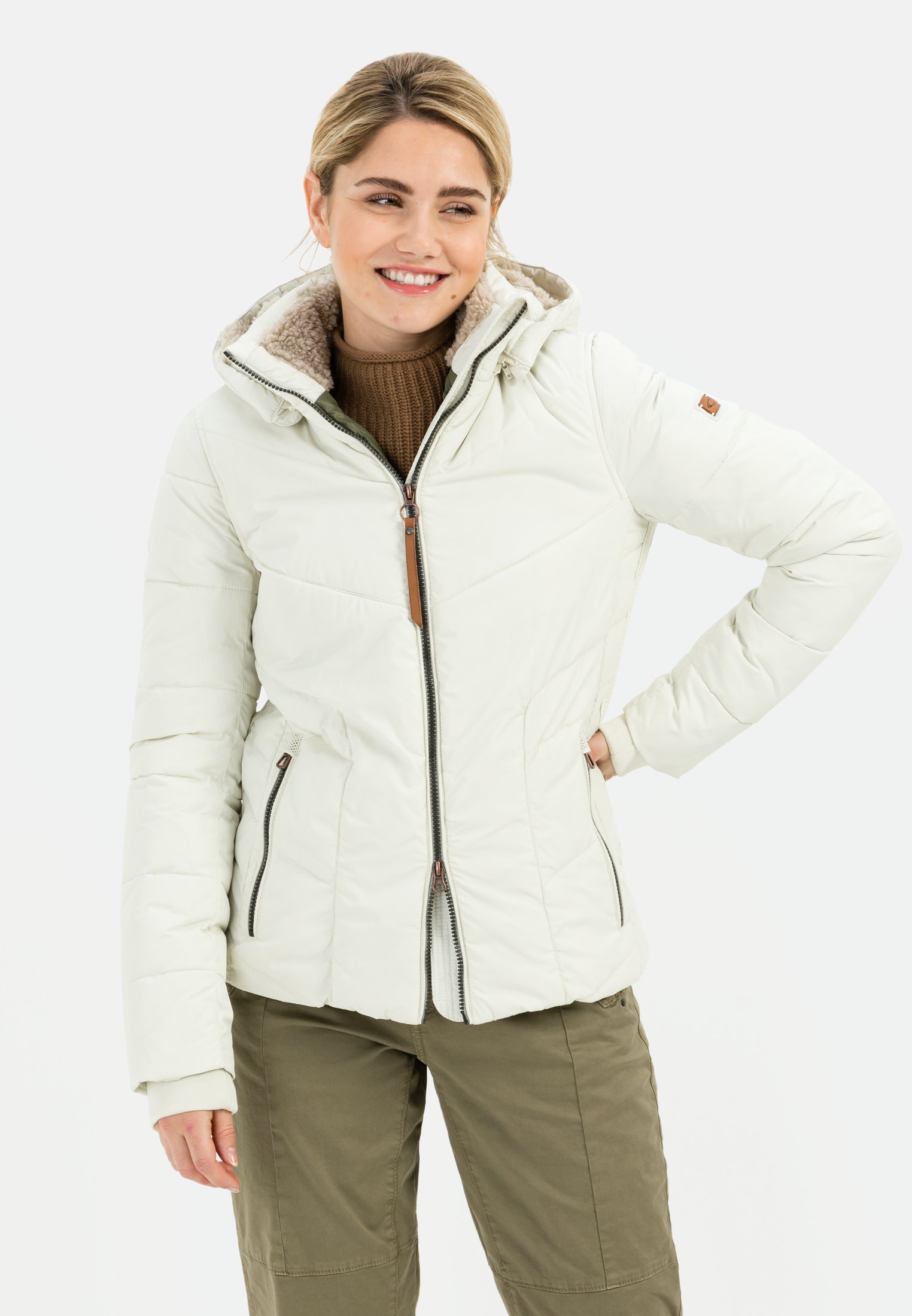 Camel Active Quilted jacket with detachable hood