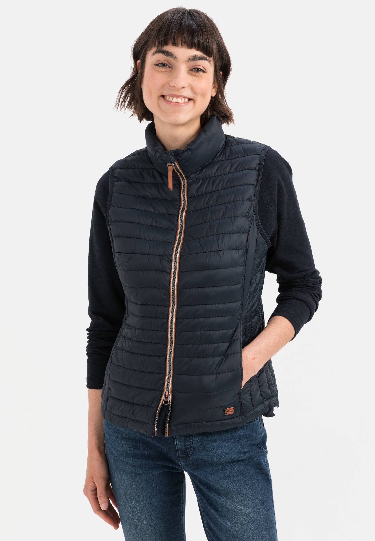 Camel Active Quilted vest made from 100% recycled material