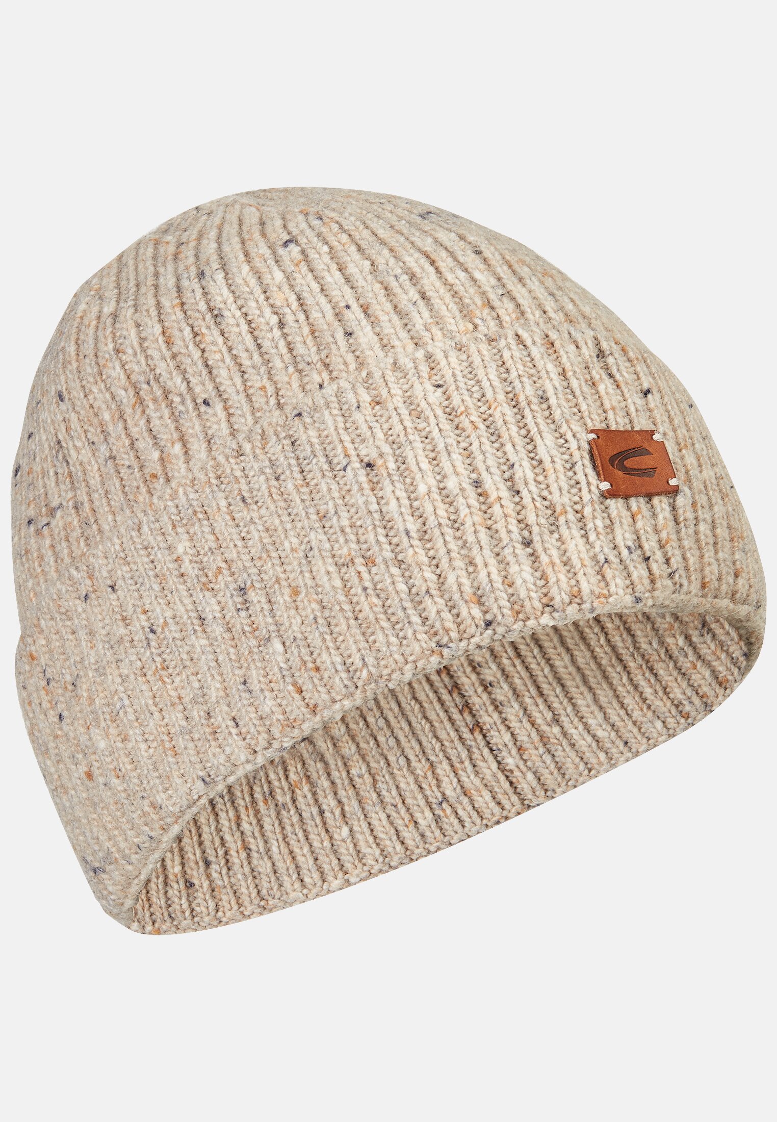 Camel Active Knitted beanie with merino wool