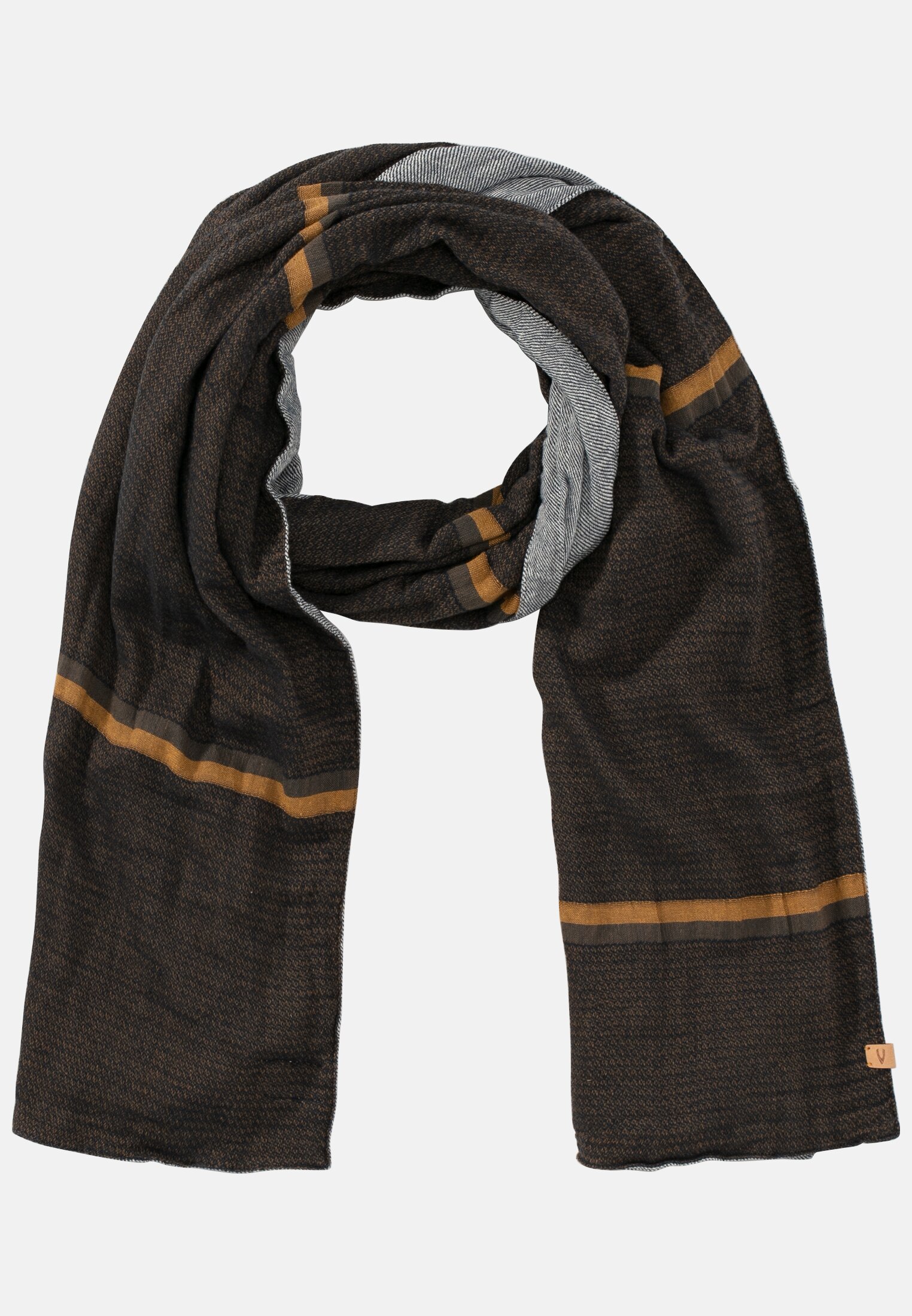 Camel Active Double Face scarf in organic cotton