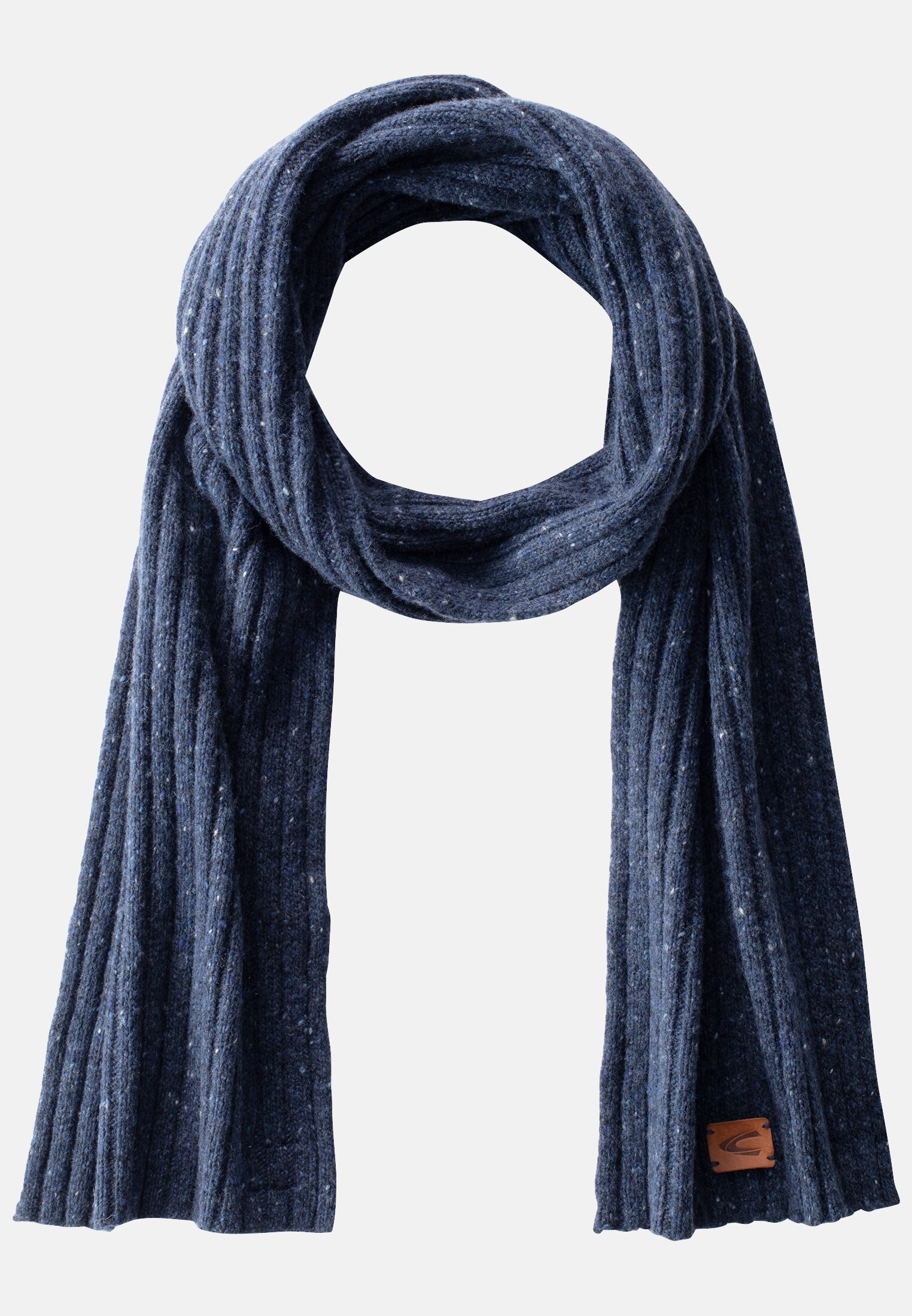 Camel Active Knitted scarf with merino wool