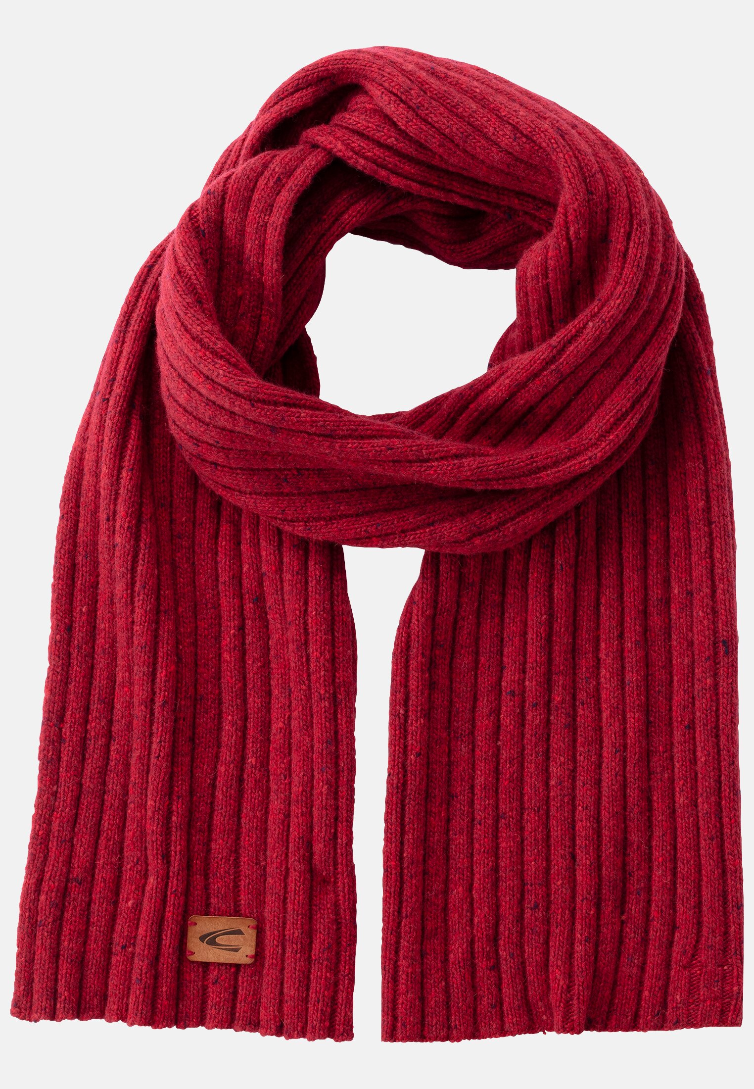 Camel Active Knitted scarf with merino wool