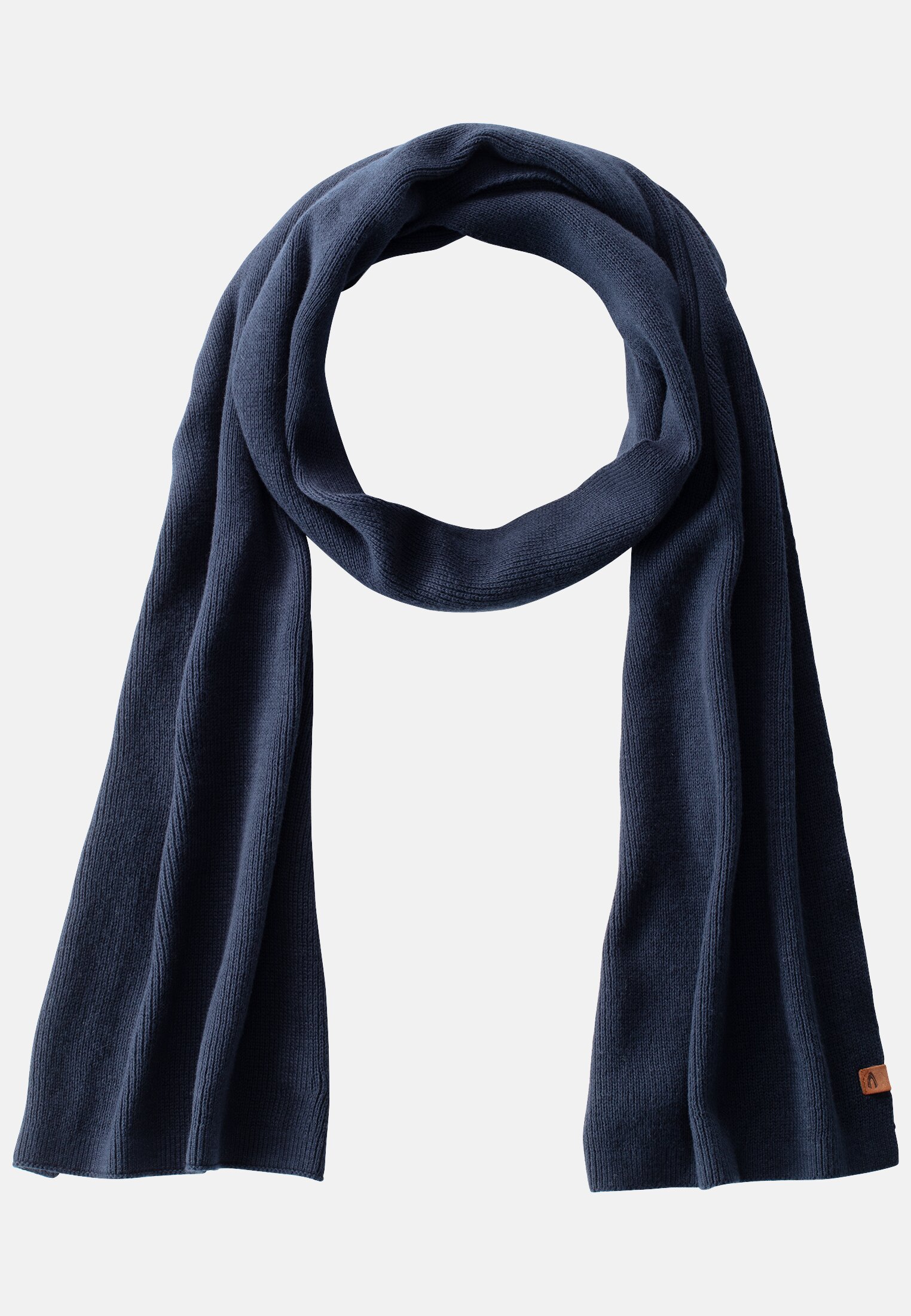 Camel Active Knitted scarf made of pure cotton