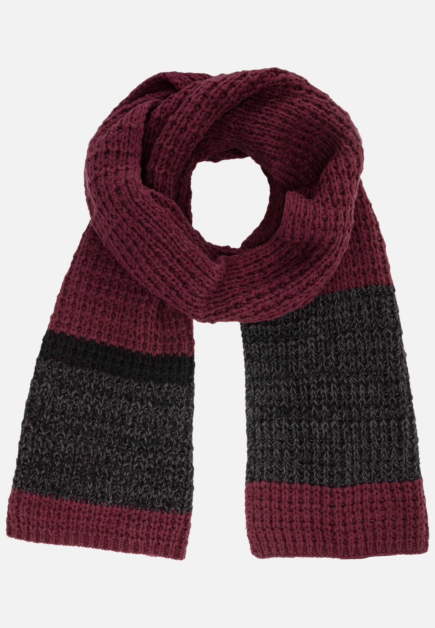 Camel Active Fine knit scarf in cotton mix
