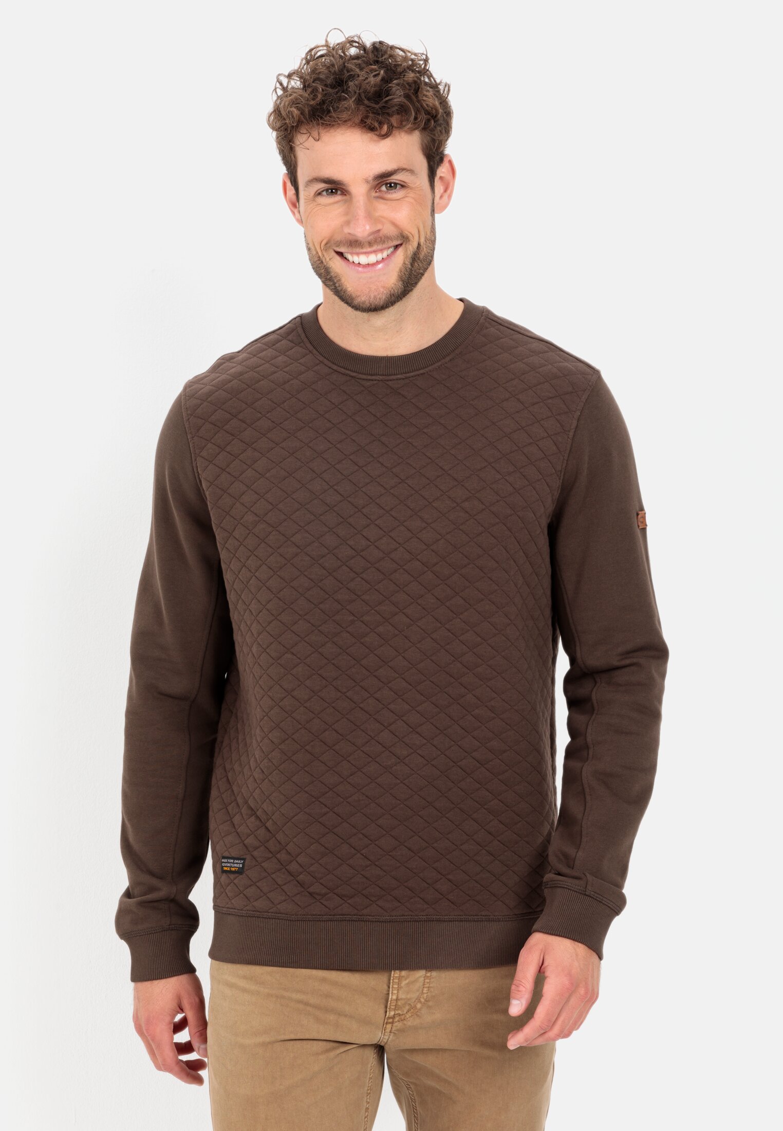 Camel Active Sweatshirt with diamond quilting
