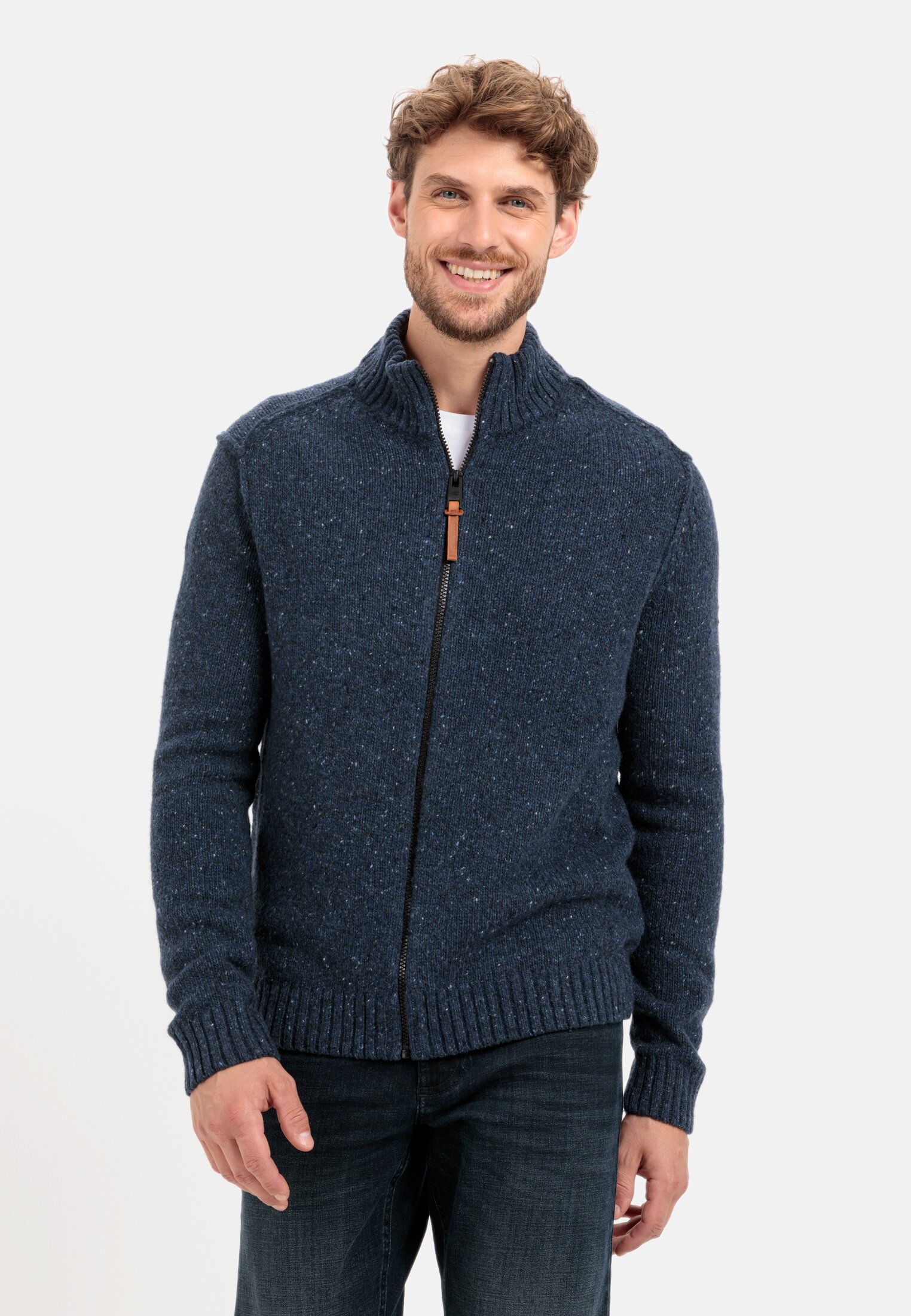 Camel Active Cardigan in a merino wool mix