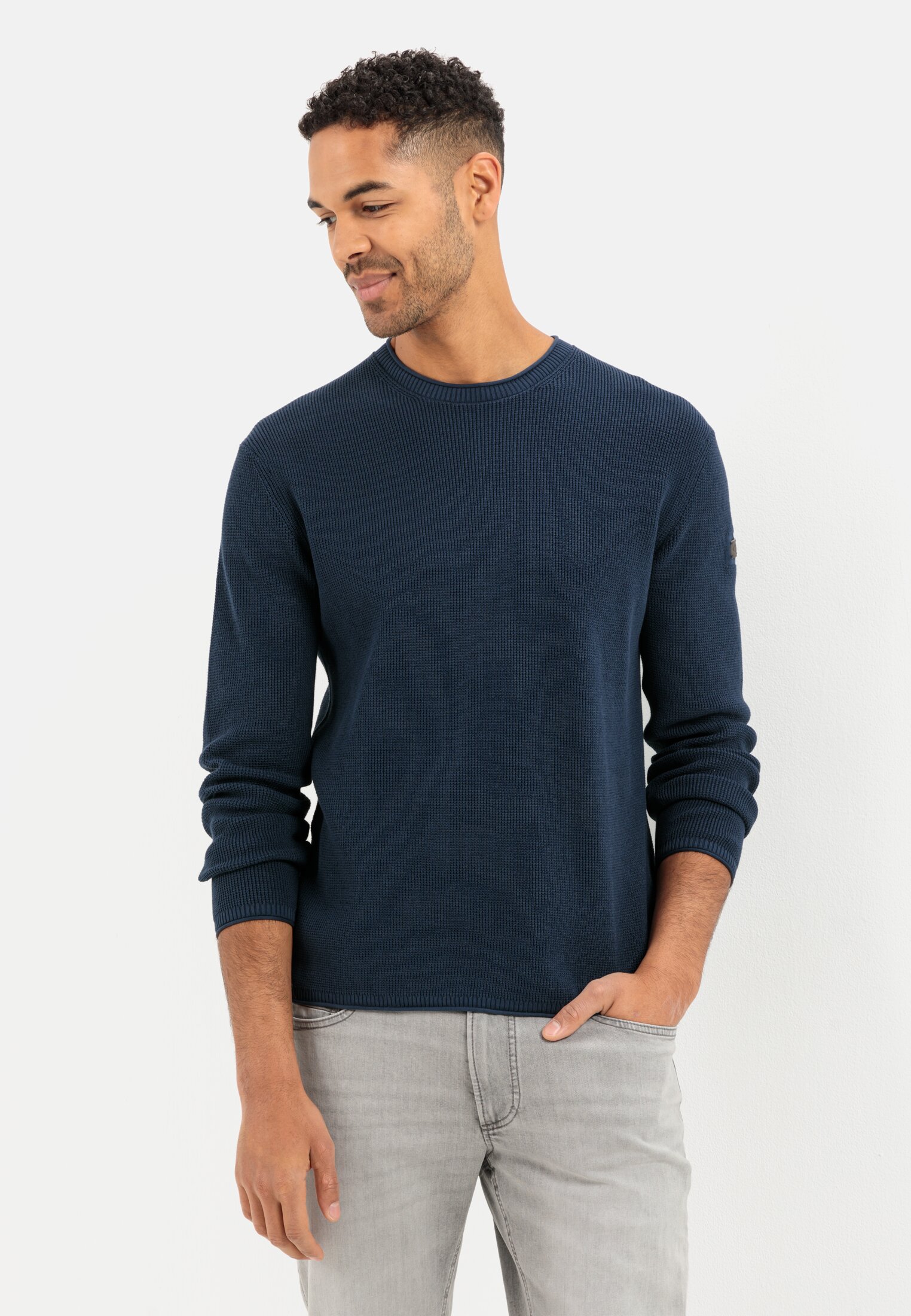 Camel Active Fine knitted jumper in organic cotton