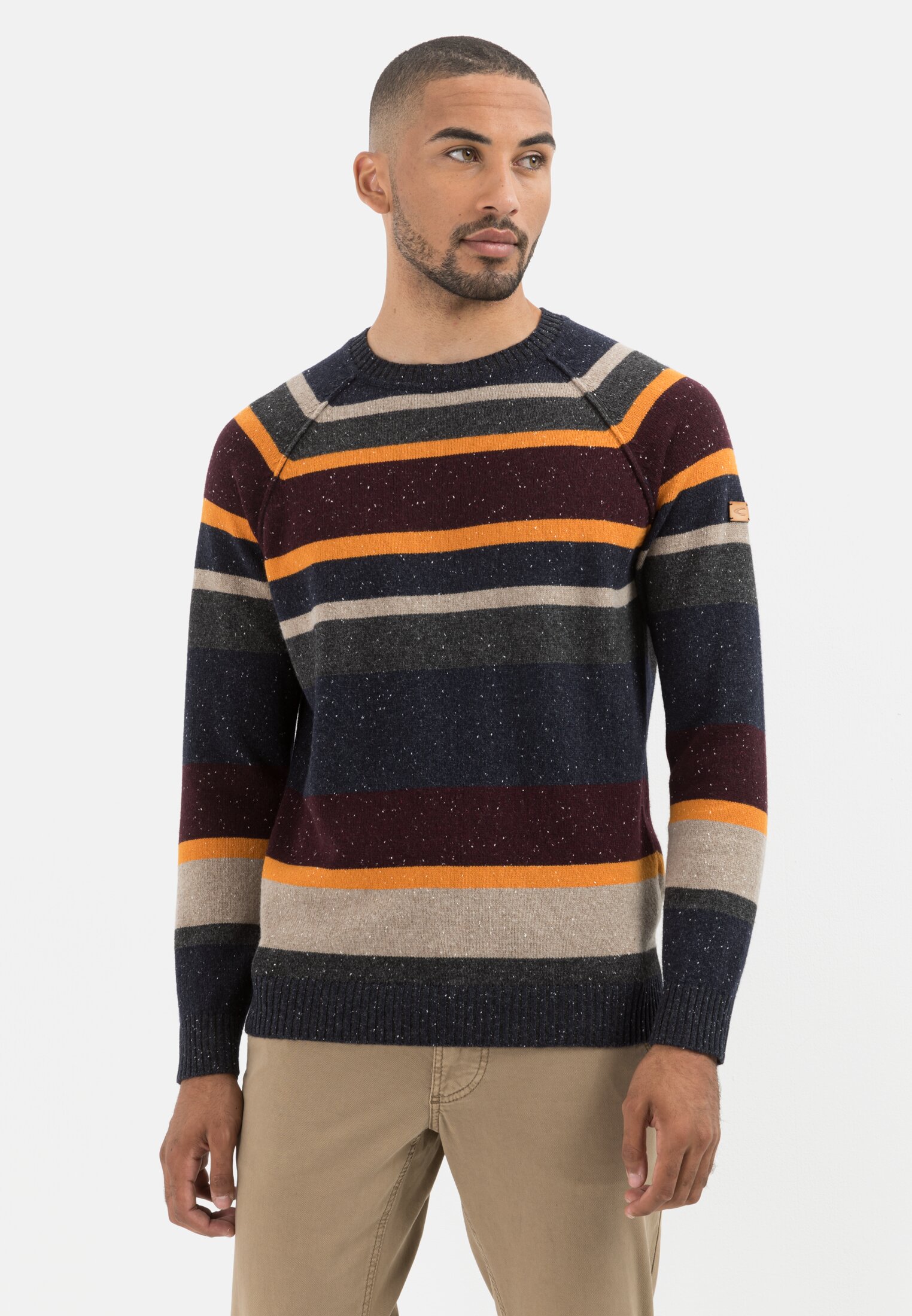 Camel Active Knitted sweater in a quality wool blend