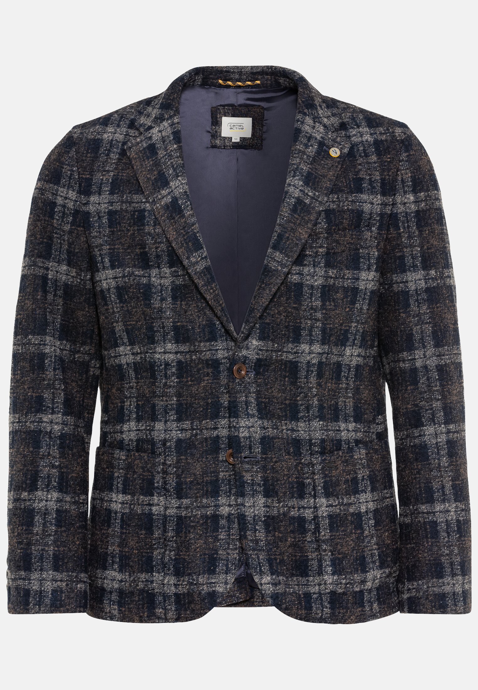 Camel Active Checkered jacket in a wool look
