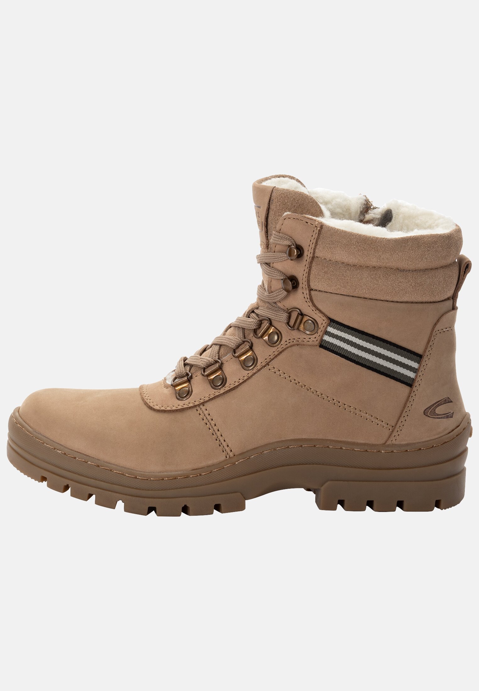 Camel Active Lace-up boot from genuine nubuck leather