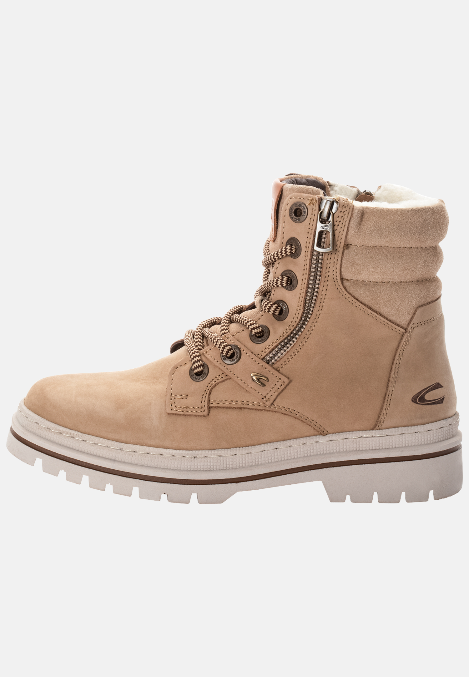 Camel Active Lace-up boot with warm wool lining