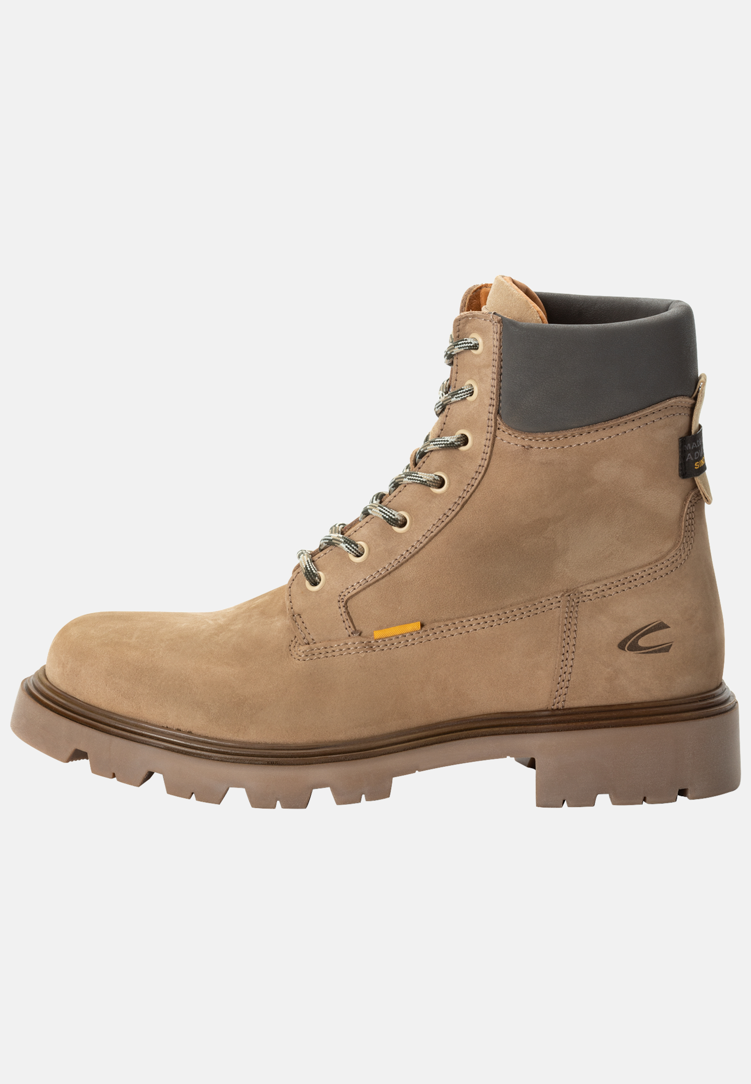 Camel Active High lace-up boot in nubuck leather