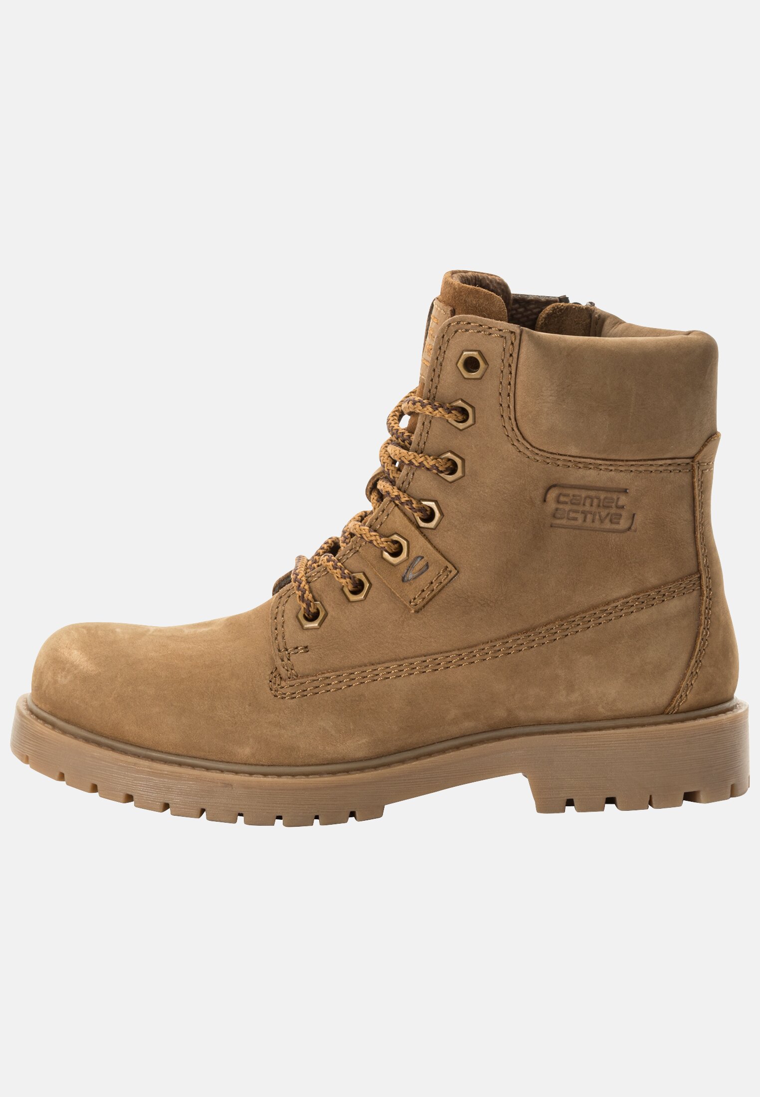Camel Active Lace-up boot made of genuine leather